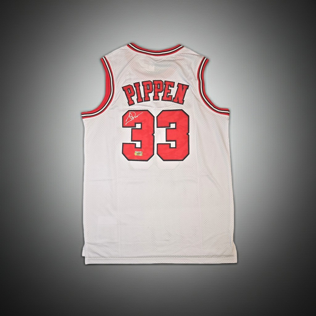 Scottie Pippen Signed Jersey #33 Chicago Bulls w/COA (2XL)