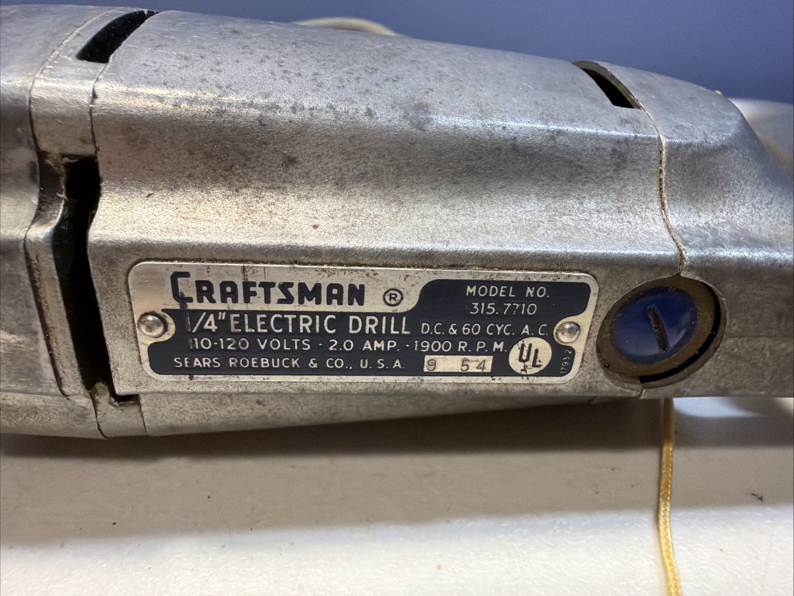 CRAFTSMAN Electric Drill Model 315.7710 Works 1/4IN W/Key, USA TESTED CRAFTSMAN Electric Drill Model 315.7710 Works 1/4IN W/Key, USA TESTED