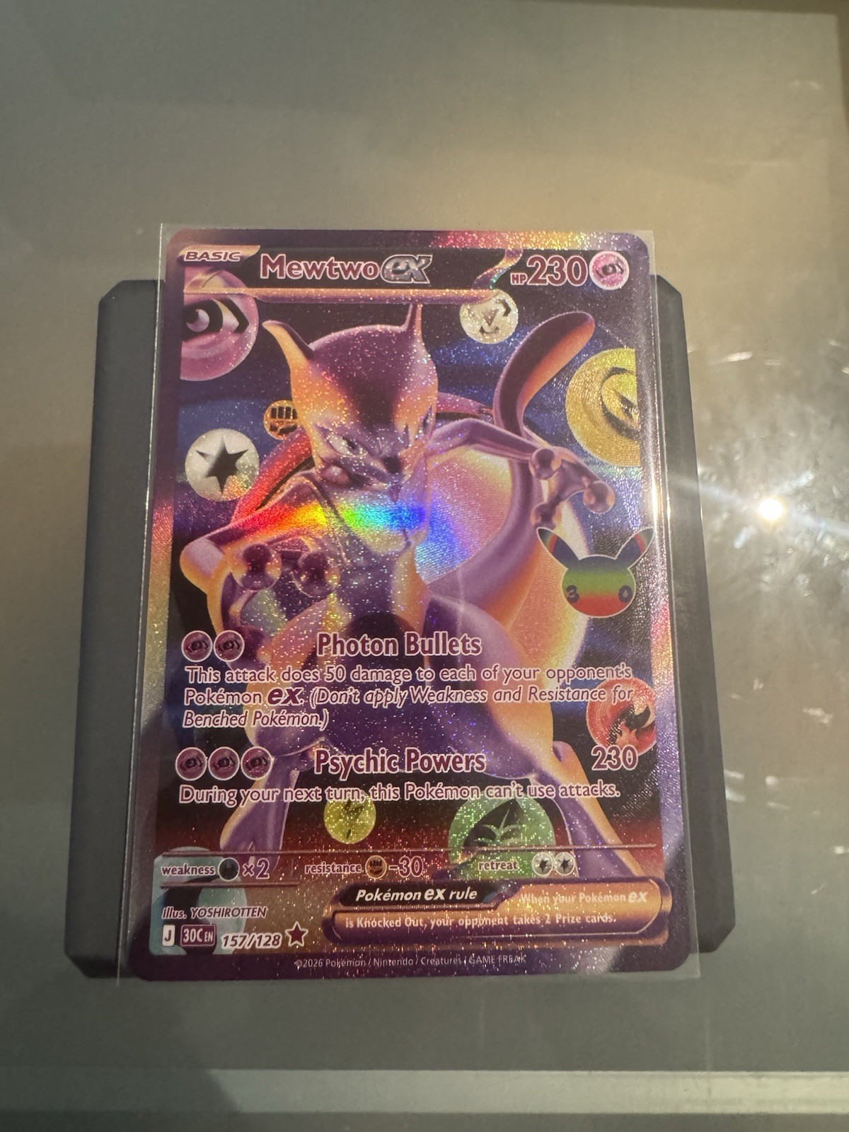 Mewtwo ex 157/128 - 30th Anniversary - SIR - NM - Pokemon Card