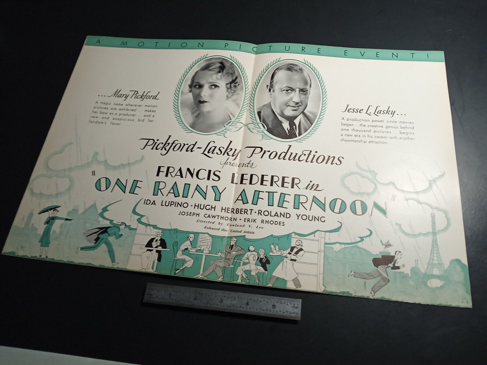 HR April 24 1936 One Rainy Afternoon Francis Lederer Ida Lupino Mary Pickford 