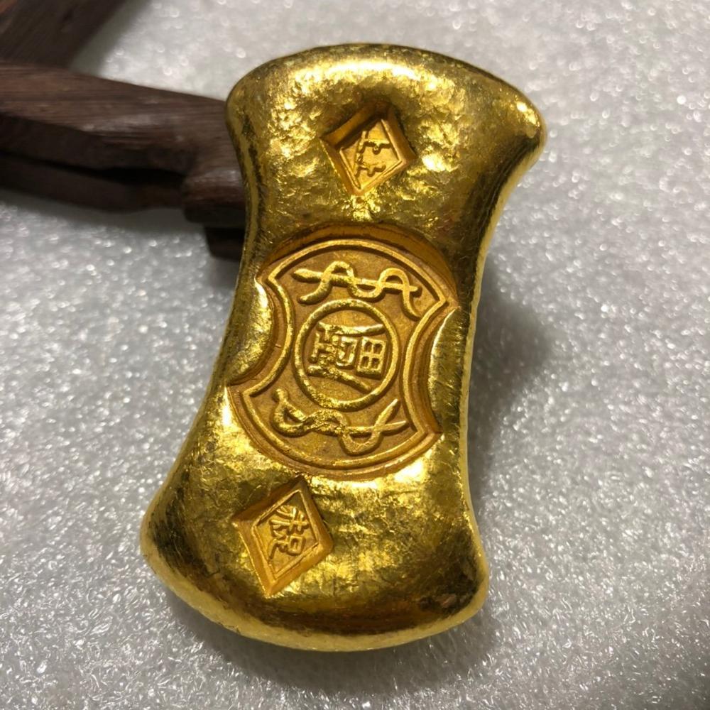 Rotundity Golden Bar Gold Bullion Ingot Family 1pcs China