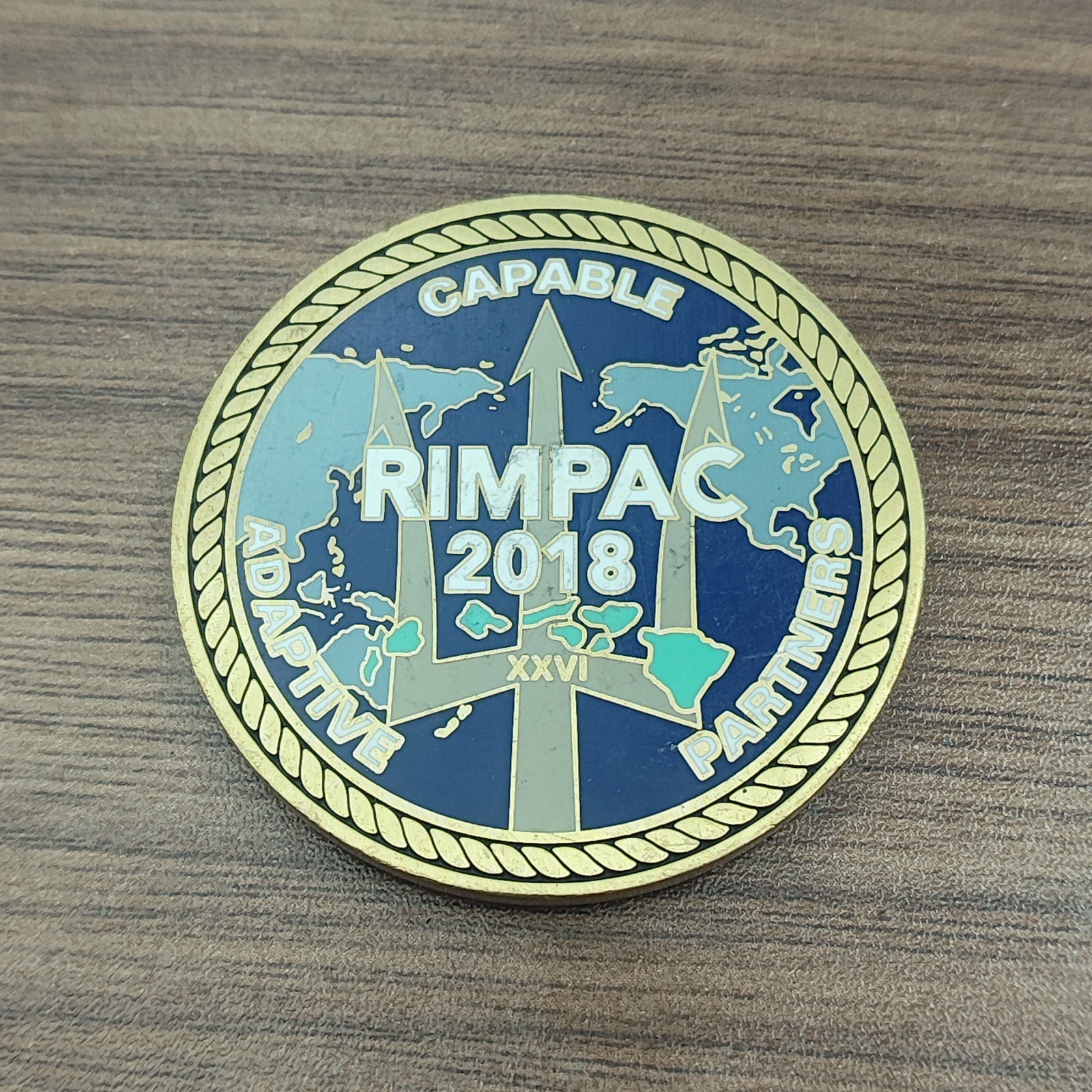 RIMPAC 2018 Hawaii  Challenge Coin