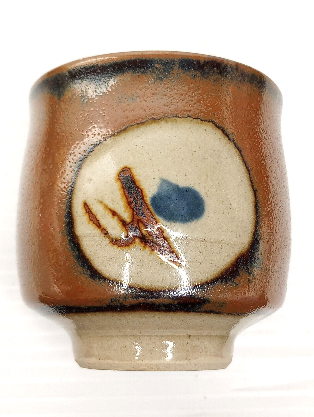 Mashiko Yaki Japanese Mid- Century Studio Pottery Yunomi Stoneware Teacup