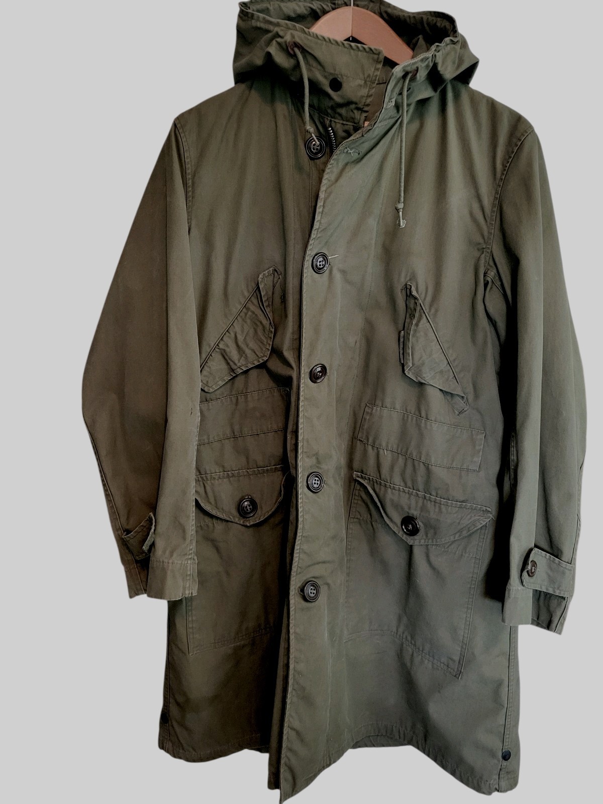 Vintage 1951 US Military M-1947 Parka Jacket Small Korean War Air Force Stencil Vintage 1951 US Military M-1947 Parka Jacket Small Korean War Air Force Stencil