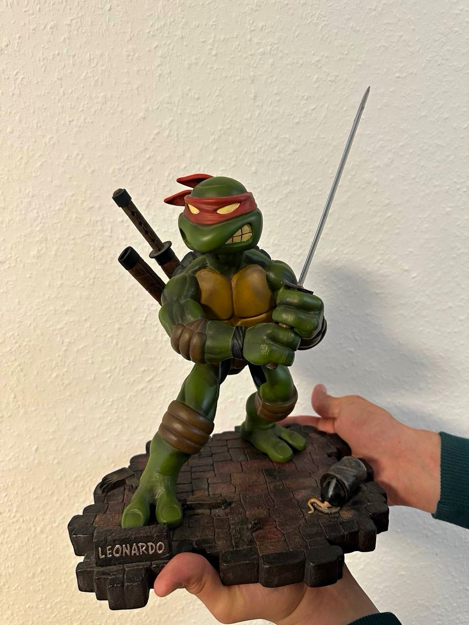 Playmates Toys TMNT Leonardo Figure Limited Edition 2002 Signed Peter Laird