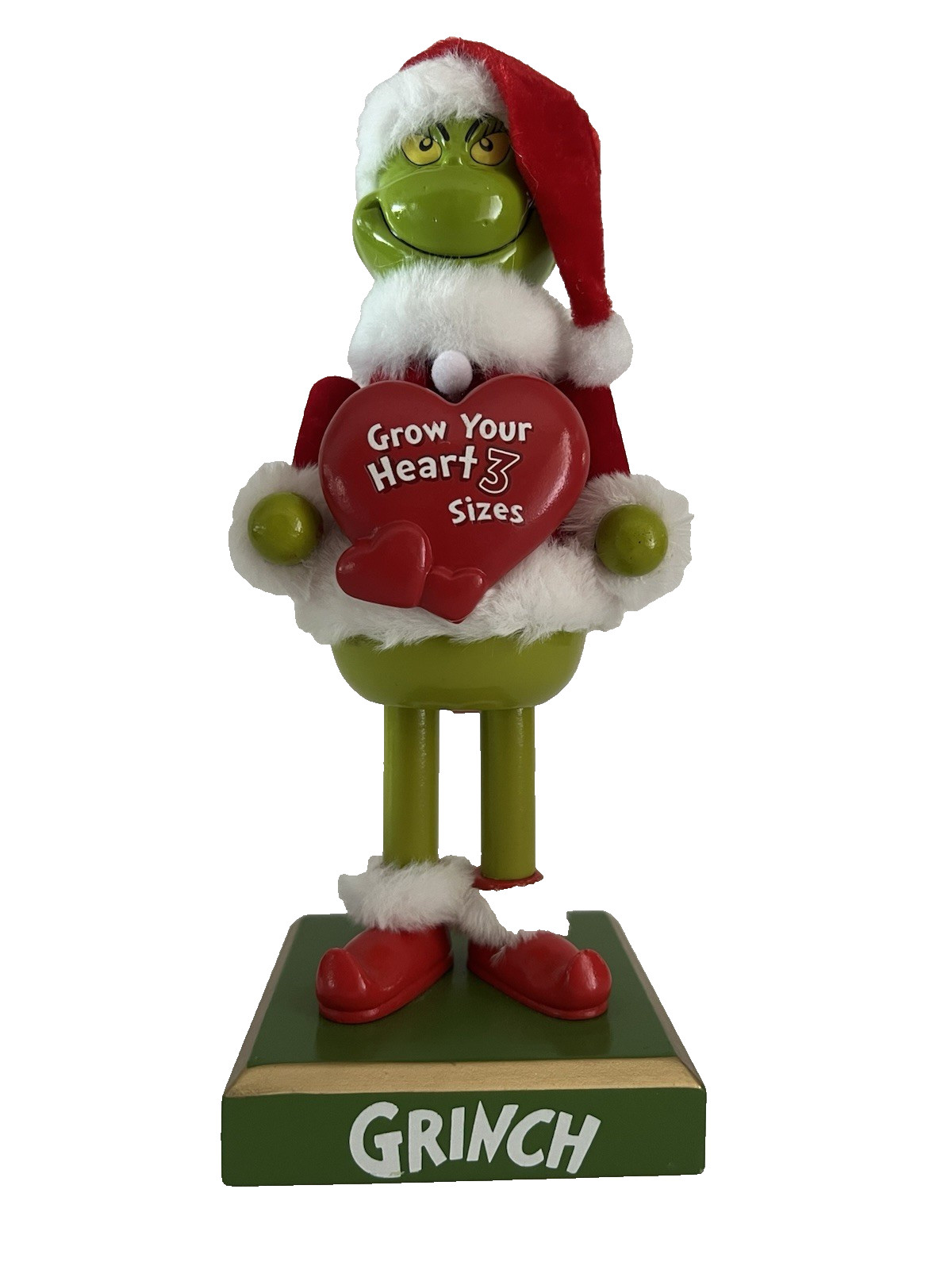 New 2026 RUZ Dr Seuss Grinch Grow Your Heart 3 Sizes Nutcracker Christmas w/Fur