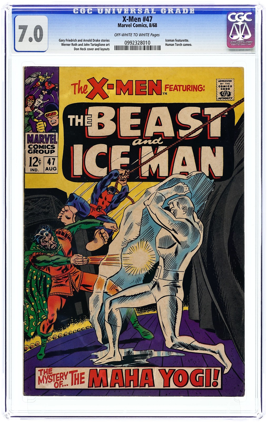 Uncanny X-Men #47 CGC 7.0 1968 0992328010