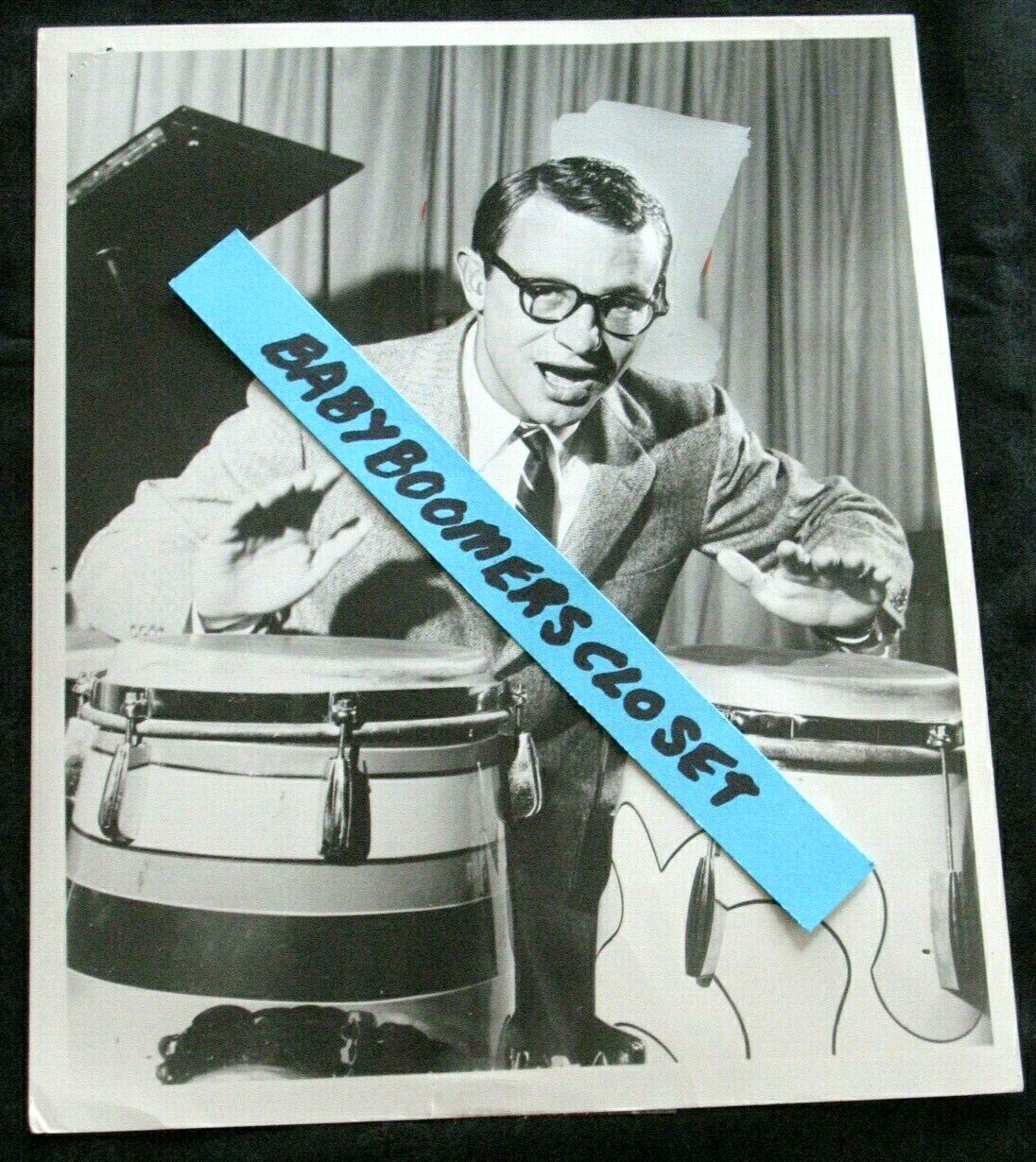 CAL TJADER QUINTET PLAYS BONGOS VIBES DRUMS Minor Key In Detroit PRESS PHOTO