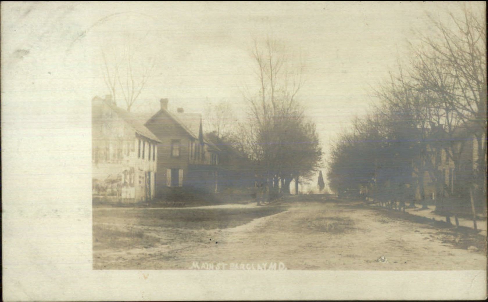 Barclay MD Main St. c1910 Real Photo Postcard Barclay MD Main St. c1910 Real Photo Postcard
