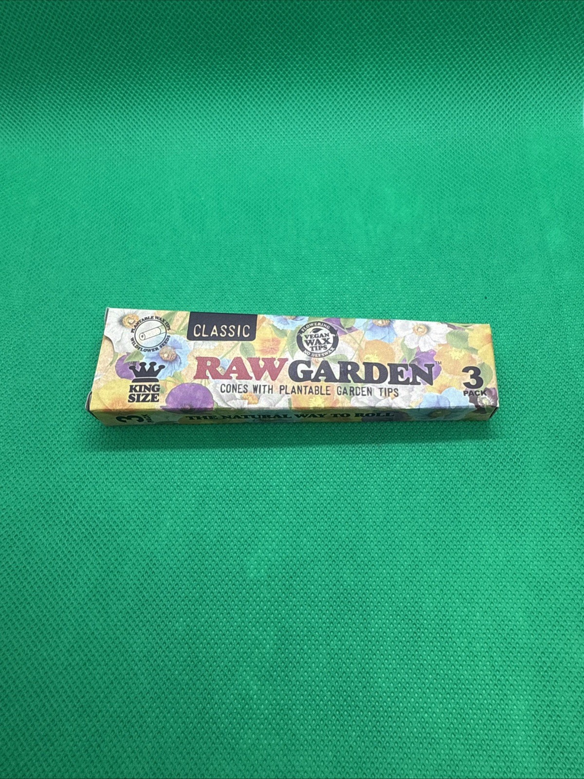 RAW Garden Cone King Size (3pk). Plantable Garden tip. 3 total packs (9cones)
