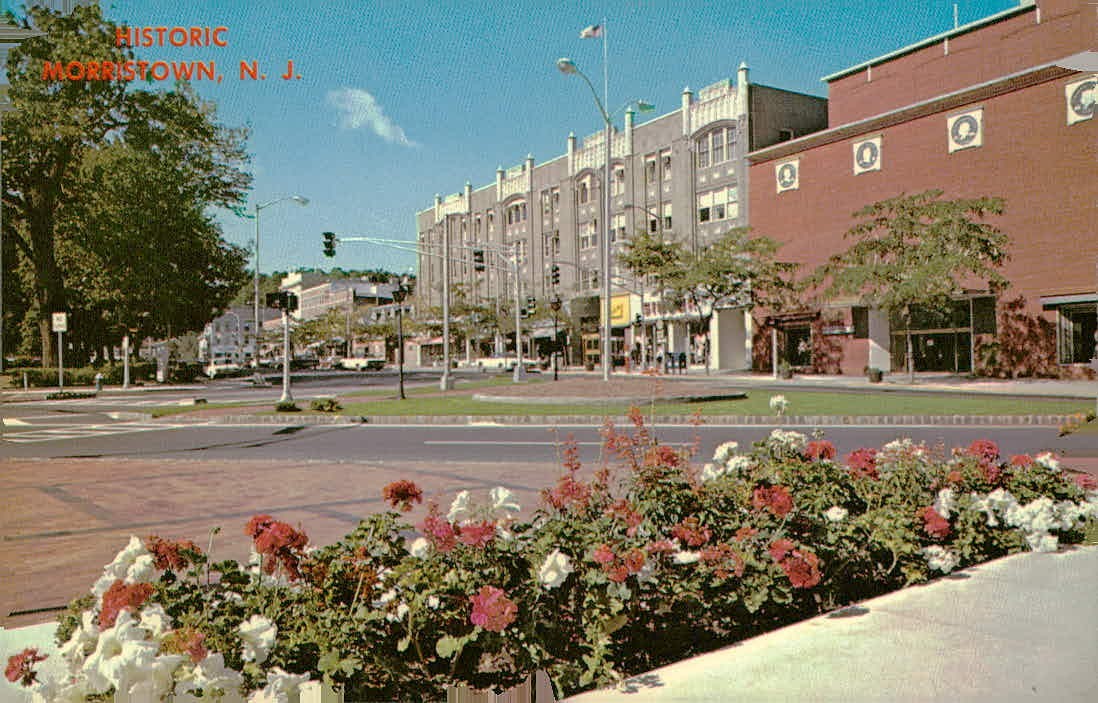 Vintage Morristown - Park Place Postcard Vintage Morristown - Park Place Postcard