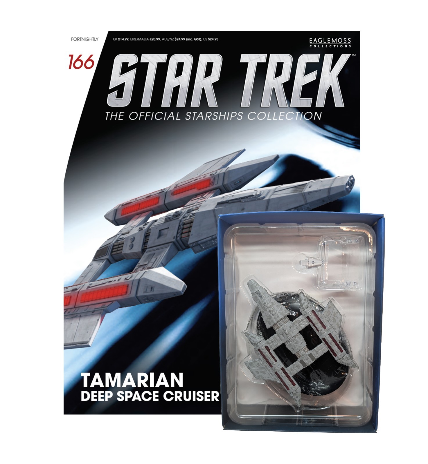 Eaglemoss Star Trek #166 Tamarian Deep Space Cruiser (w/ Magazine)
