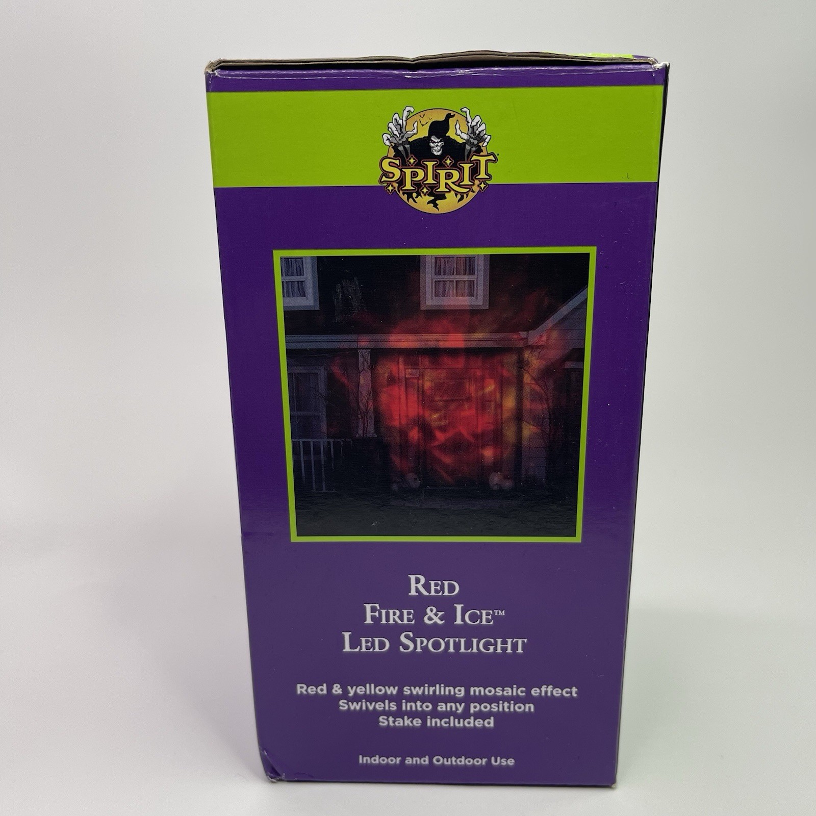 Spirit Halloween Fire & Ice Red & Yellow LED Water Wave Fiery Pattern Spotlight