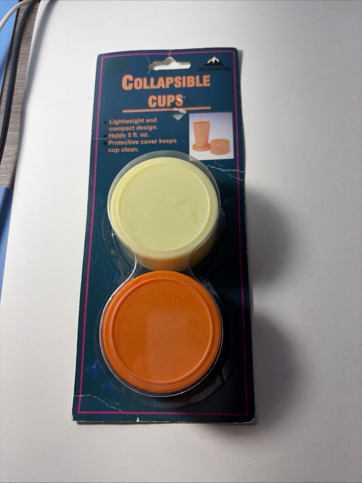 Vintage Collapsible Cups With Lids Set Of 2 New Old Stock In Original Package