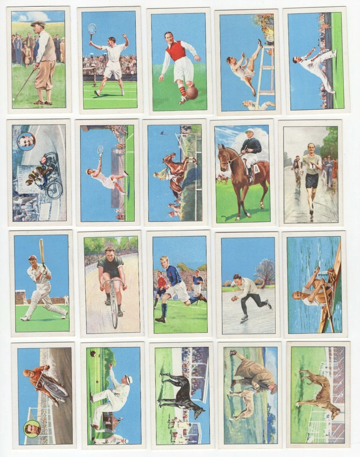 1934 GALLAHER CHAMPIONS 1ST SERIES 48 DIFFERENT TOBACCO CARD SET