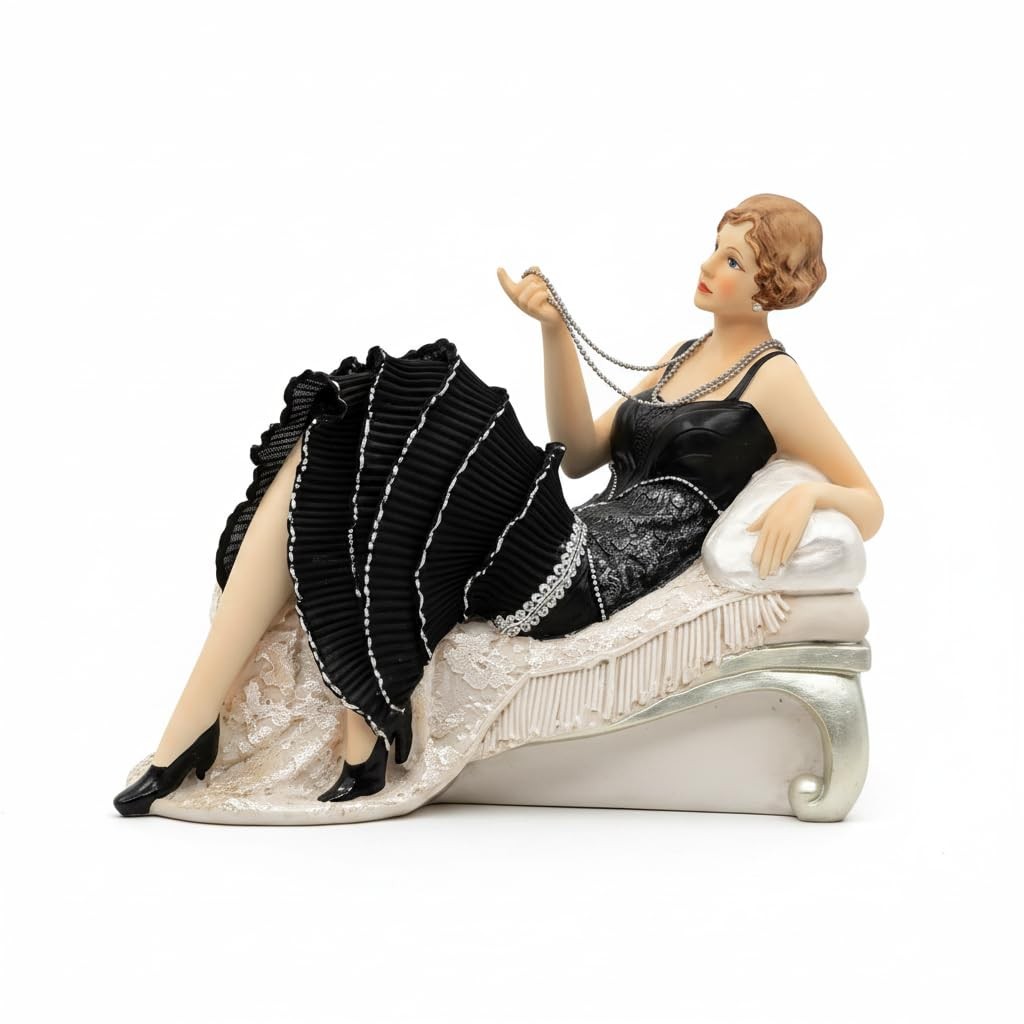 Comfy Hour 11 Inch Victorian Lady Figurine, Art Deco Decor Statue Comfy Hour 11 Inch Victorian Lady Figurine, Art Deco Decor Statue