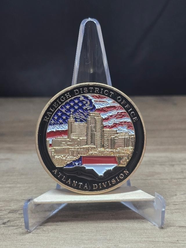 DEA Raleigh District Office Atlanta Division challenge coin