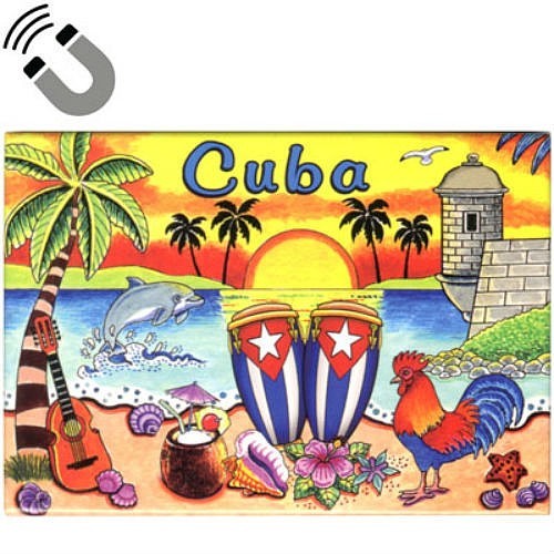 Cuba Scene Caribbean Fridge Collector’s Souvenir Magnet 2.5″ X 3.5″