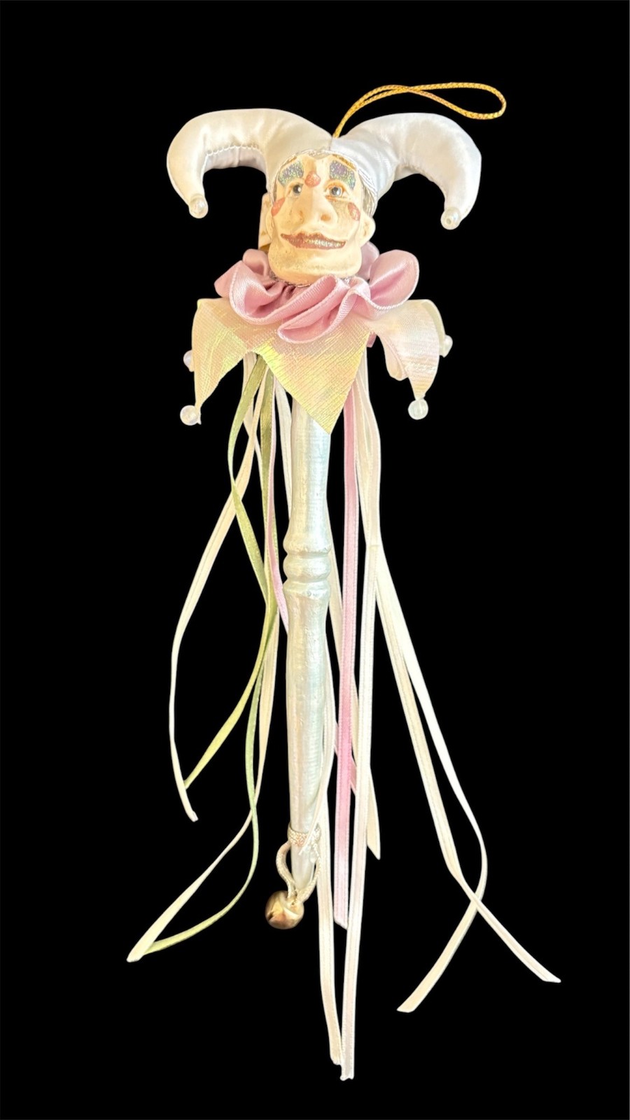 VTG Wayne Kleski Christmas Jester Marotte Stick Ornament Katherine\'s Collection VTG Wayne Kleski Christmas Jester Marotte Stick Ornament Katherine\'s Collection