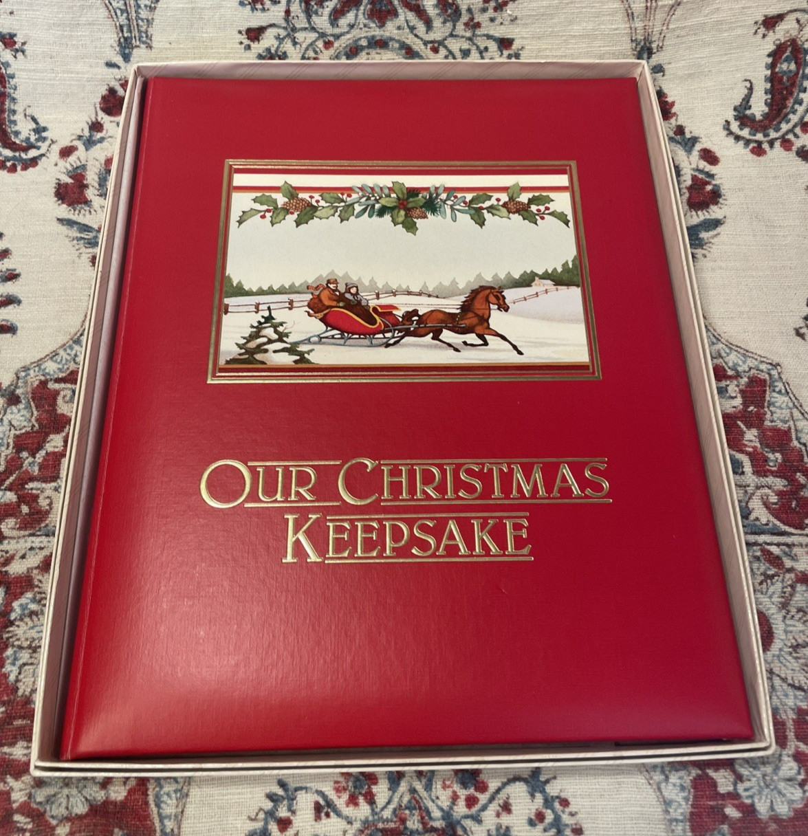 VTG NEW Hallmark 1989 Our Christmas Keepsake Family Album Traditions History