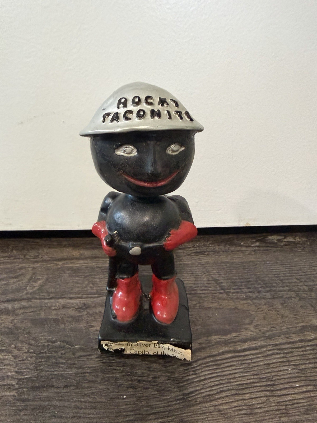 1960s Vintage Rocky Taconite Bobblehead Souvenir Minnesota 6 inches tall