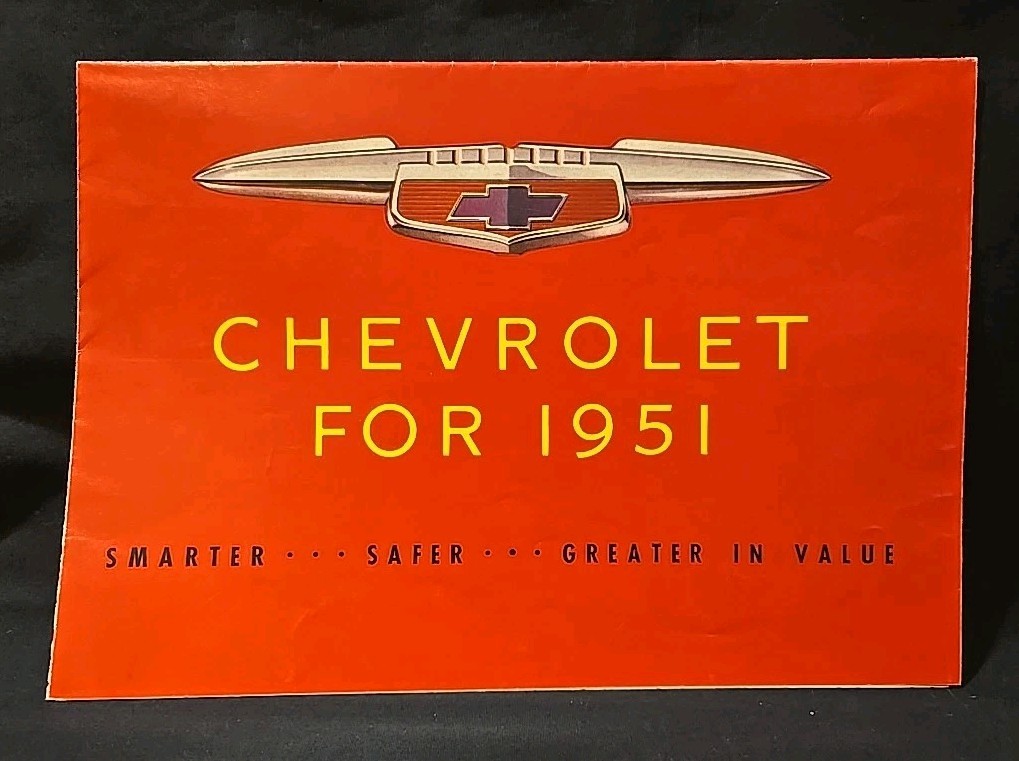 1951 Chevrolet Sales Brochure - Vintage - 1950 printing in Very Good Condition