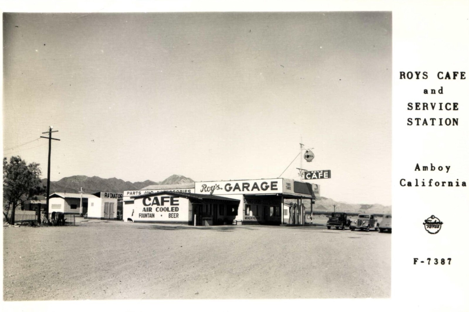 Amboy, California Route 66 Roy\'s Café NEW Sign - 12x18\