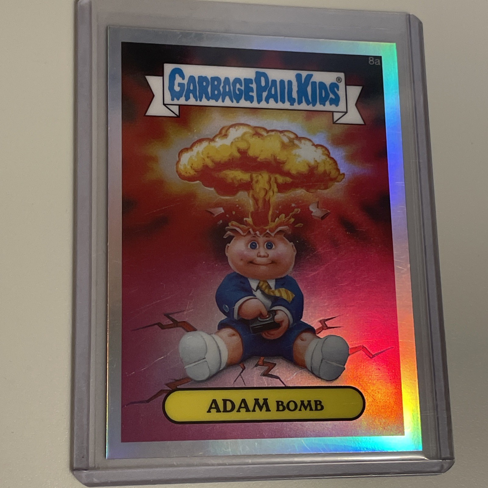 2013 Garbage Pail Kids Chrome Refractor ADAM BOMB 8a NM-MT