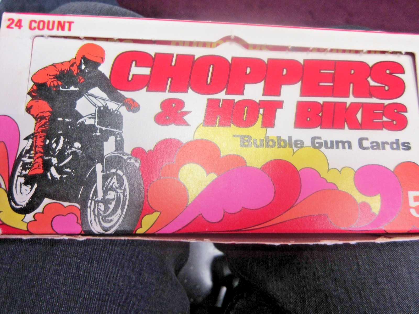 -1972 Donruss (Choppers & Hot Bikes) Wax Box with 24 packs
