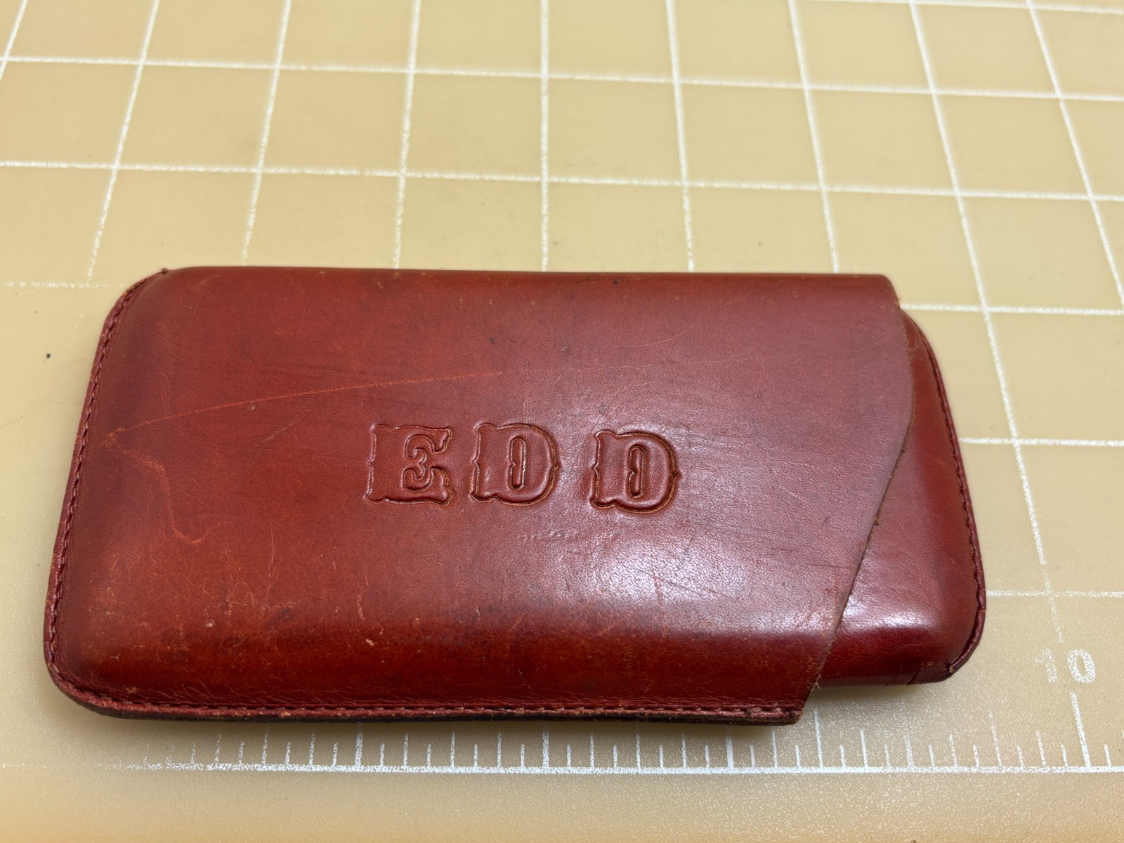 Judd\'s Nice Vintage Brown Leather Cigar Case
