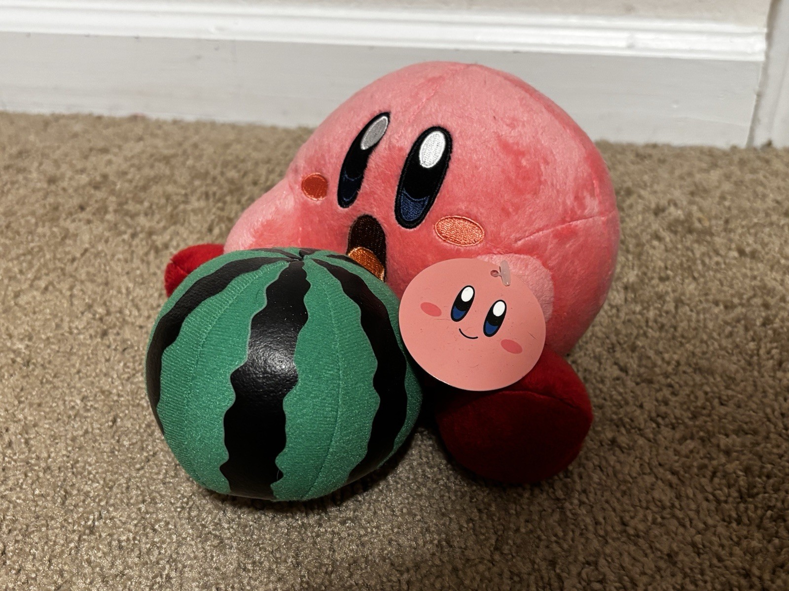 Authentic Kirby Taito Summer Plush With Watermelon NWT
