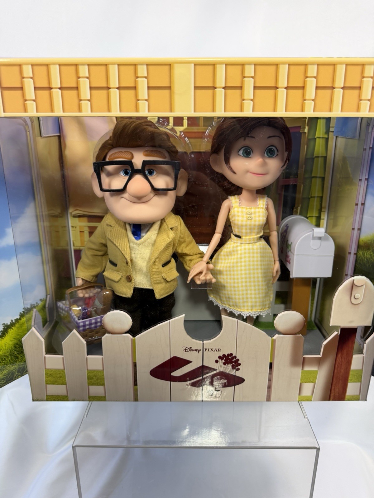 Disney Parks Pixar Up 15th Anniversary Ellie & Carl Limited Edition Doll Set New