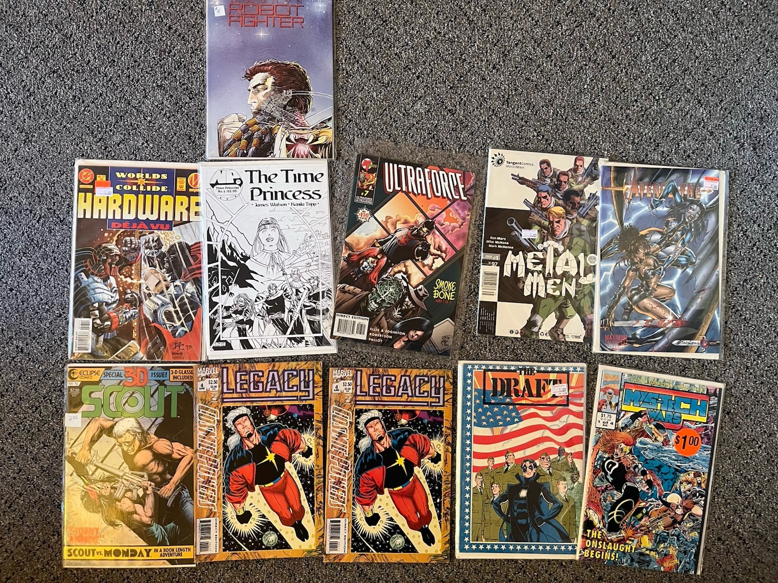 Vintage Action and Adventure Comic Book Collection Lot of (11) USED CONDITION