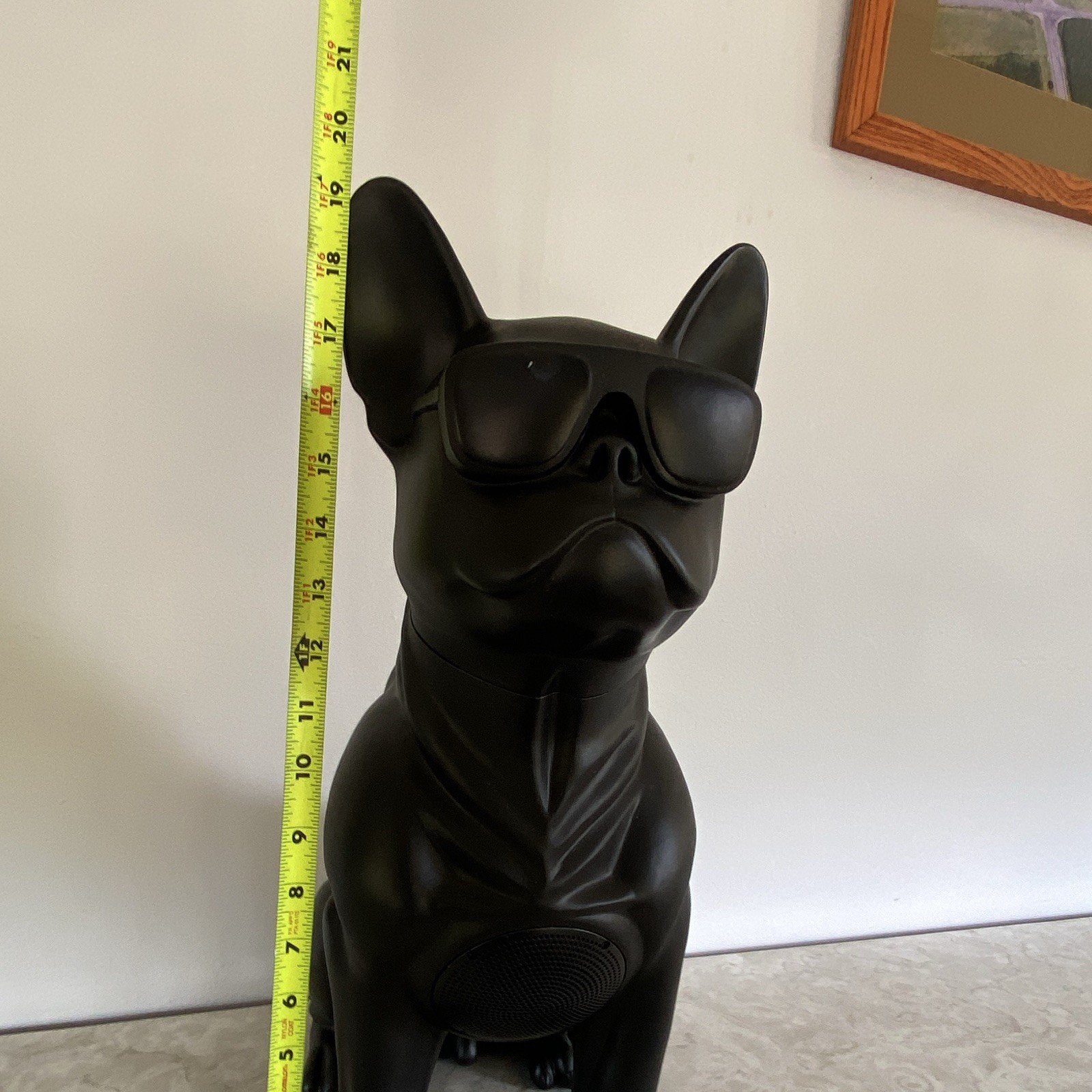 Black  French bulldog bluetooth speaker