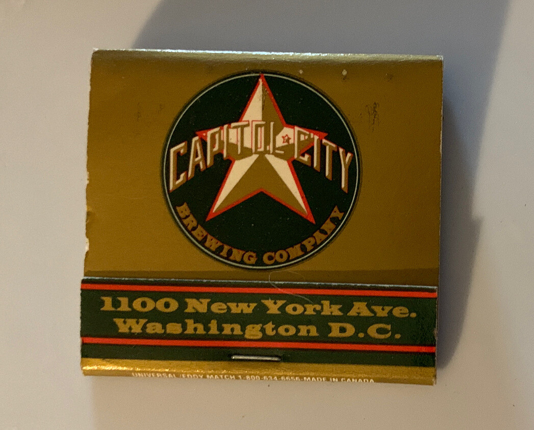 Capitol City Brewing Company Washington D.C. Vintage Matchbook Unstruck Complete Capitol City Brewing Company Washington D.C. Vintage Matchbook Unstruck Complete