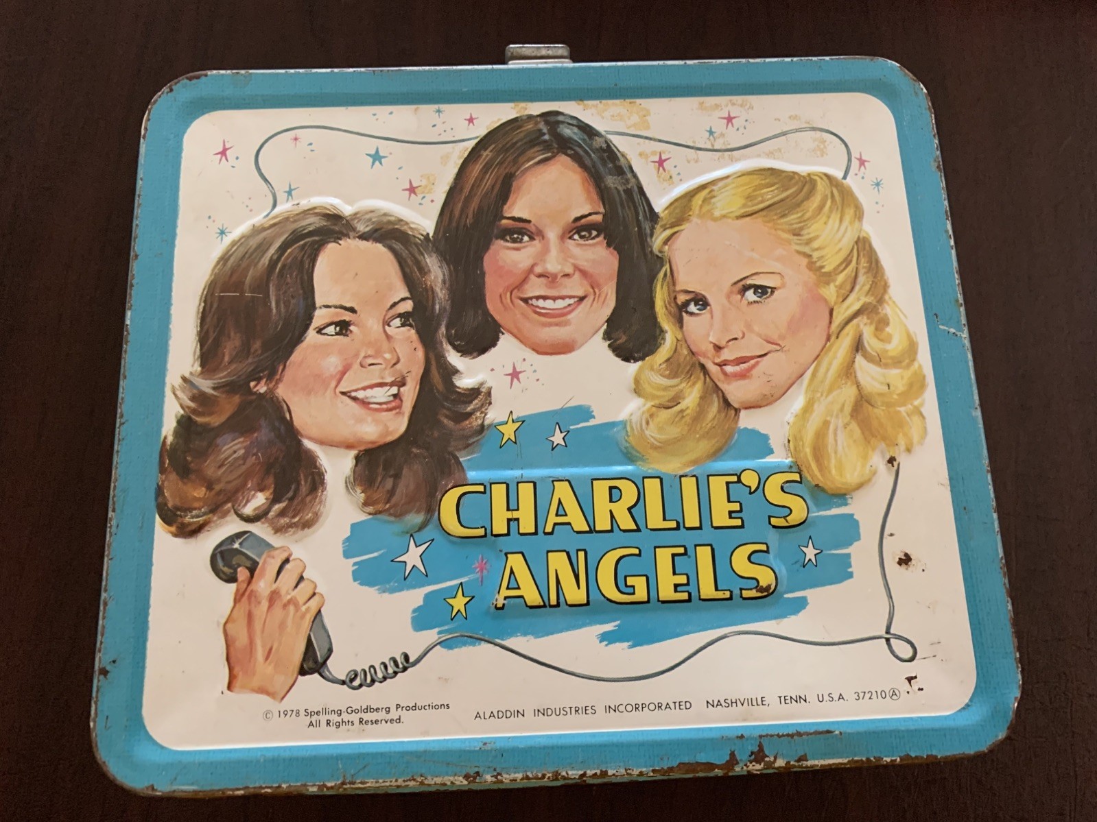 Charlie’s Angels Metal Lunchbox Vintage 1970s Collectible No Thermos Poor Shape