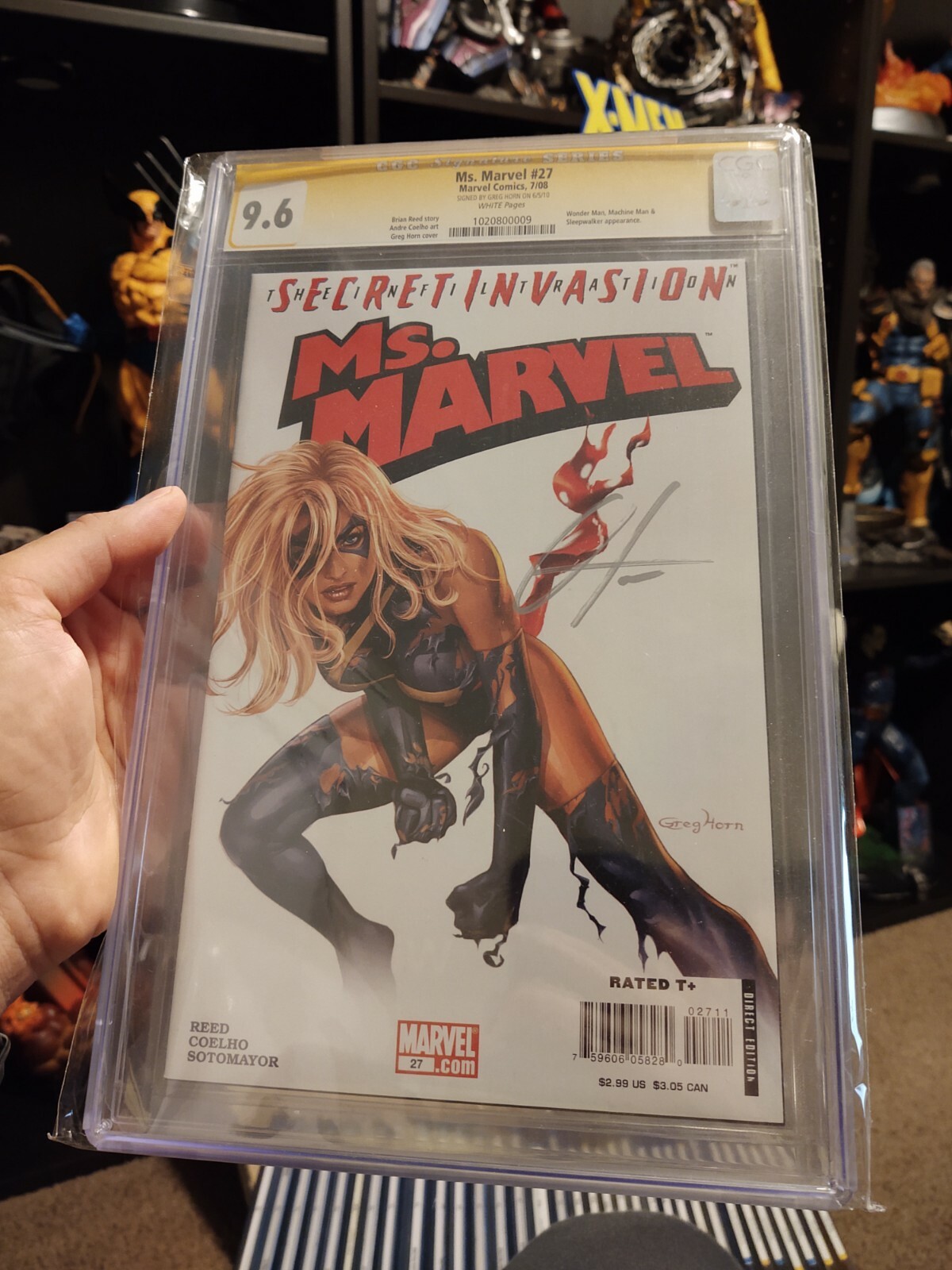 Ms Marvel #27 Greg Horn CGC 