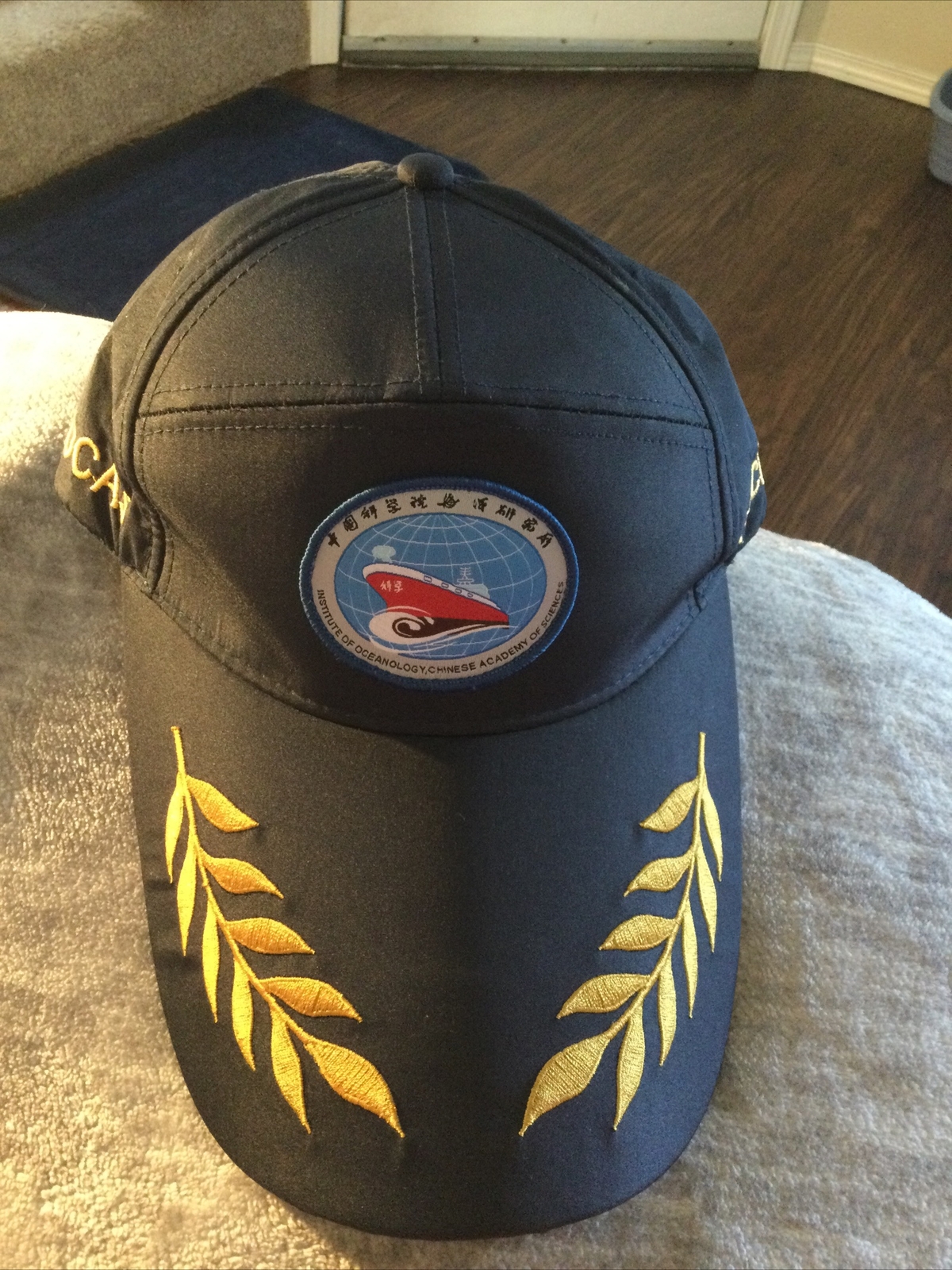 RARE Institute Of Oceanology Chinese Academy Of Science Naval Hat- 7in Bill