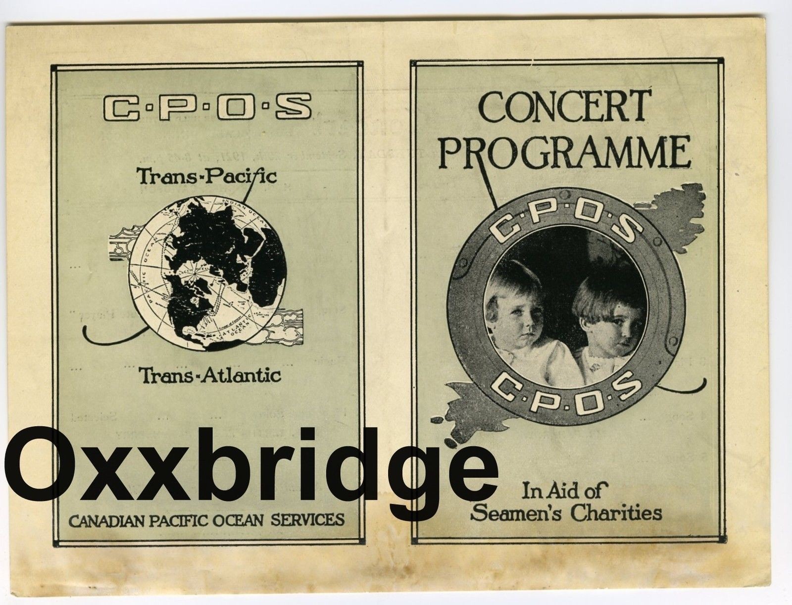 JOHN MULHOLLAND 1921 Magician Program Canadian Pacific Lines Magic Vintage JOHN MULHOLLAND 1921 Magician Program Canadian Pacific Lines Magic Vintage
