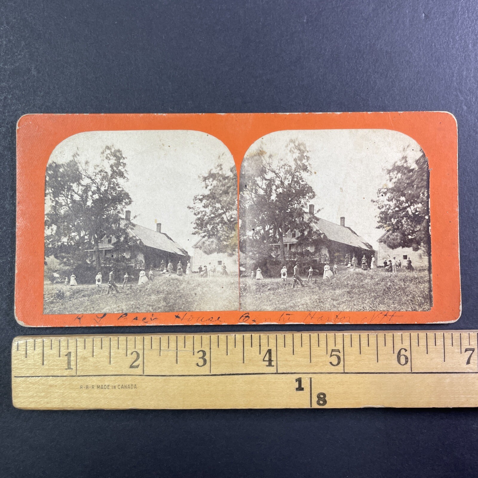 R. L. Coe's House Center Harbor NH Stereoview People 1860s New Hampshire R. L. Coe's House Center Harbor NH Stereoview People 1860s New Hampshire