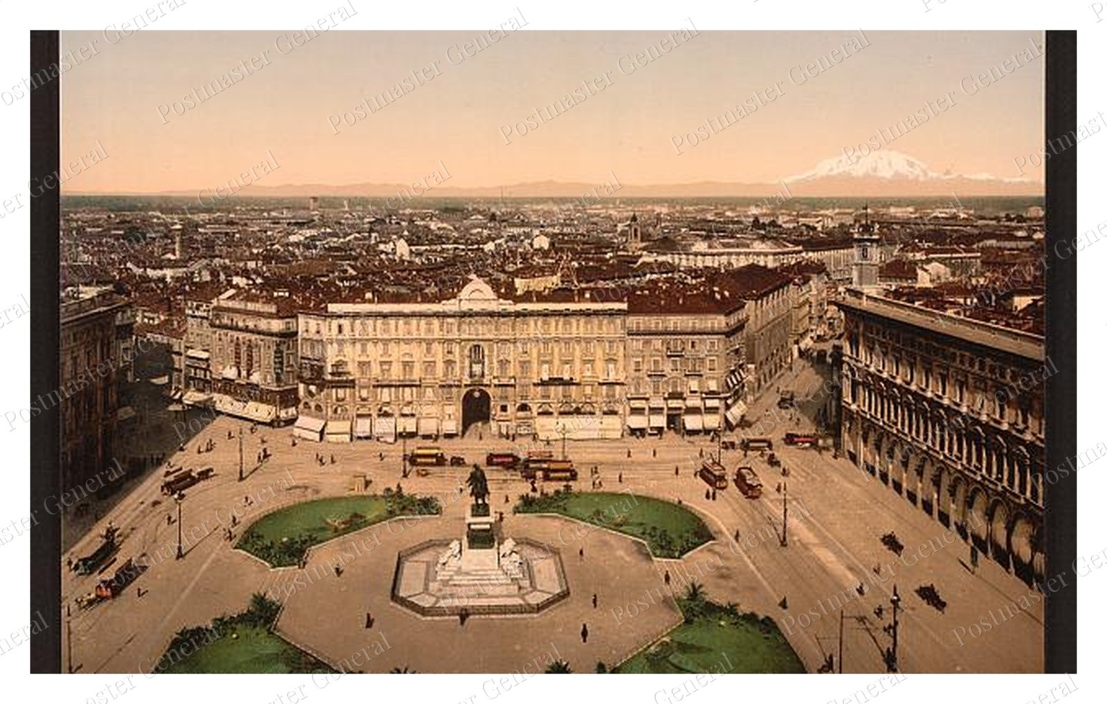 Milan Cathedral Panorama Standard Postcard COPY RPPC