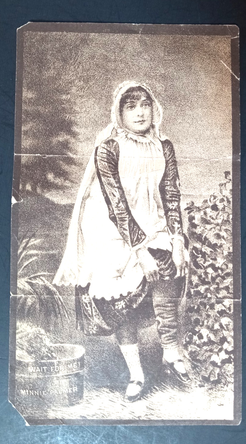 1870\'s-80\'s Little Minnie Palmer Grand Opera House Actress Trade Card &R
