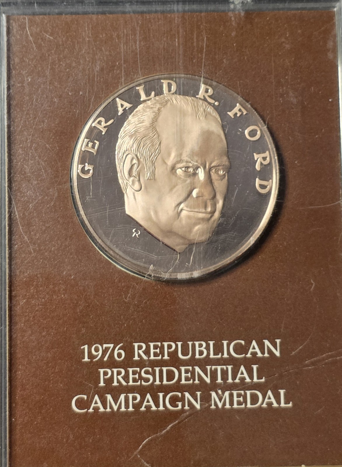 VNTG 1976 Gerald Ford Republican Presidential Campaign Bronze Medal VNTG 1976 Gerald Ford Republican Presidential Campaign Bronze Medal