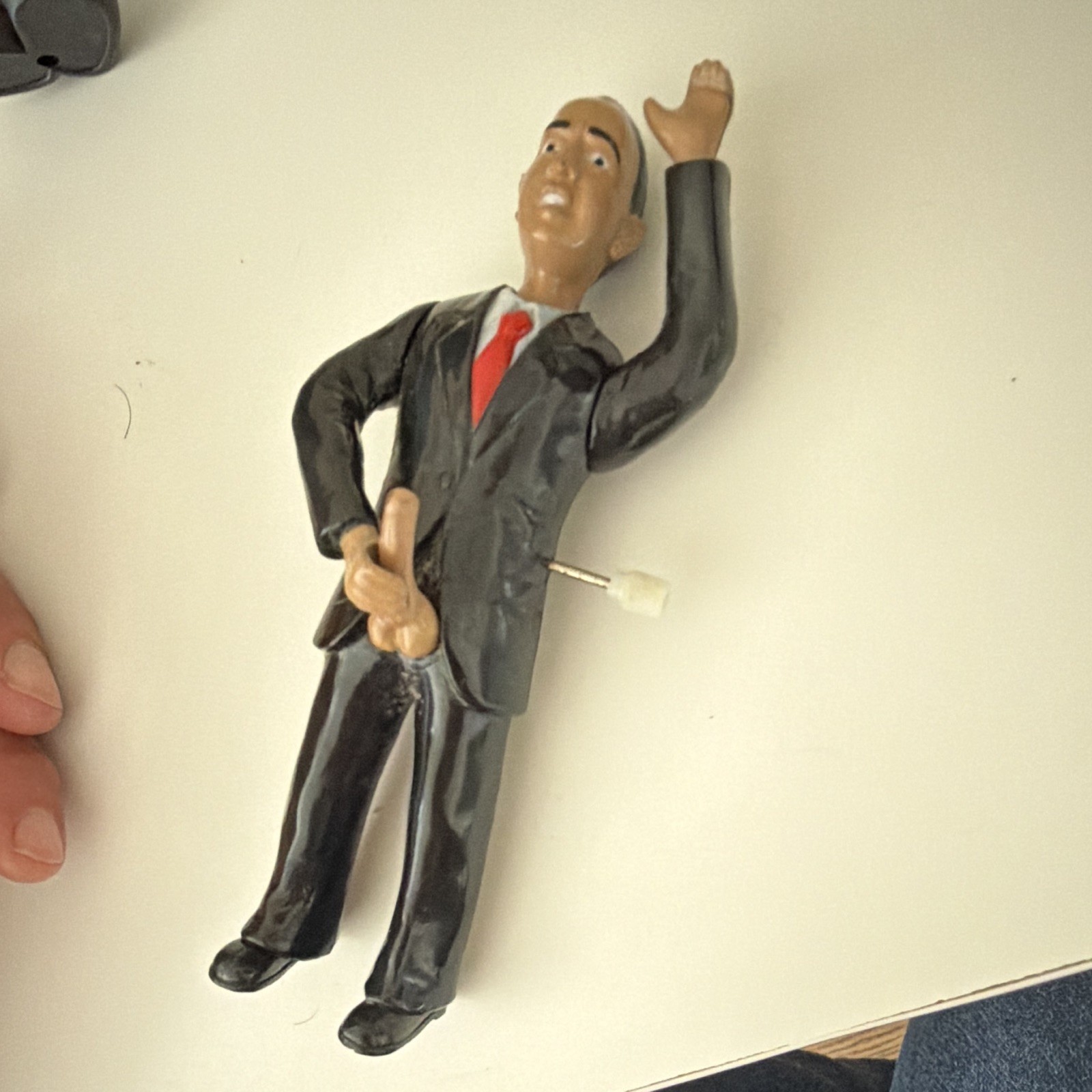 Wind-Up Vintage Obama in Suit Figure
