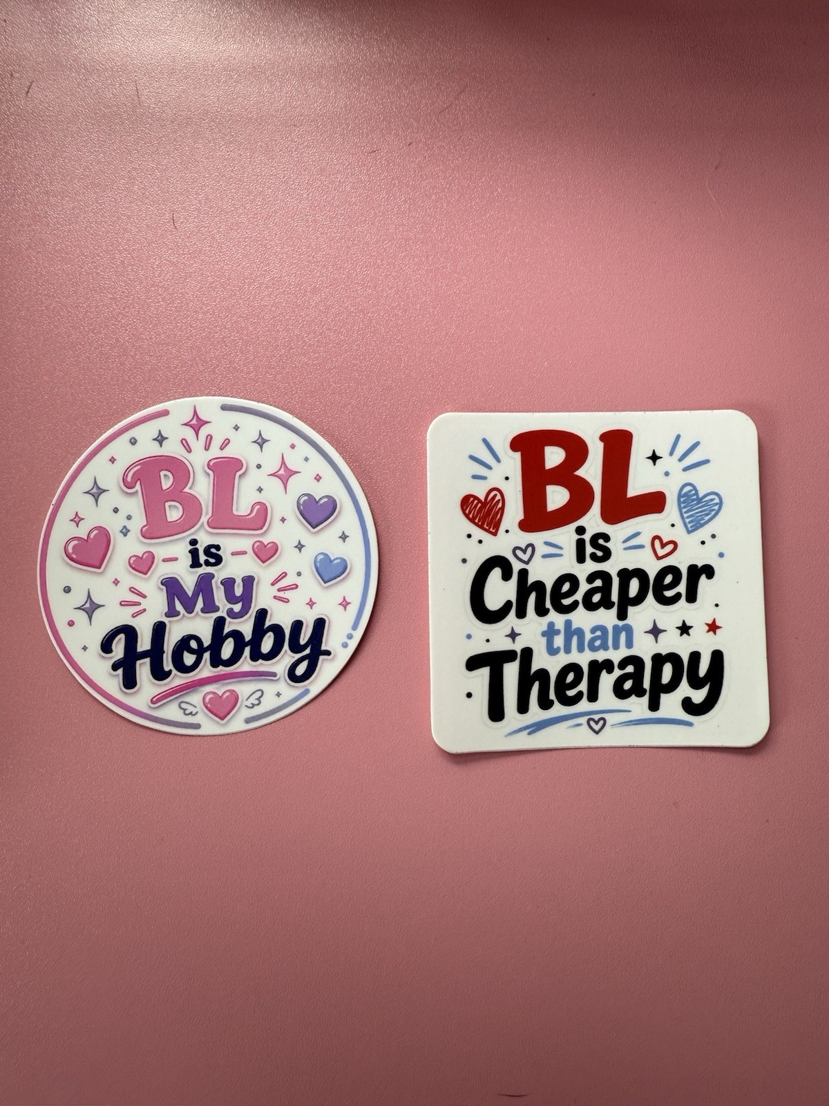 Set Of Two BL Boys Love Inspired 2.5” Vinyl Stickers
