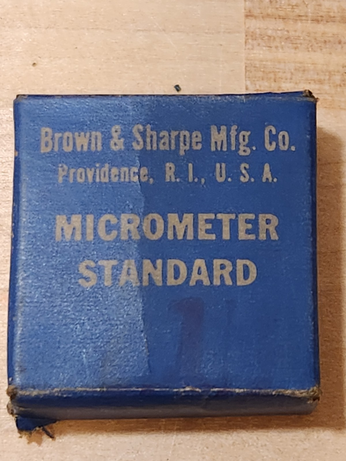 Fine Vintage Brown & Sharpe 1” Round Disc Micrometer Calibration Standard