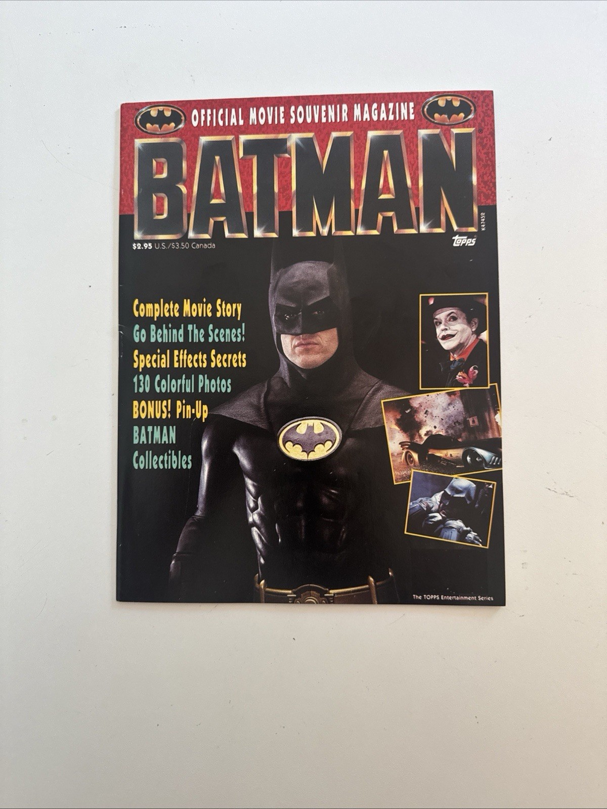 TOPPS 1989 BATMAN Official Movie Souvenir Magazine 
