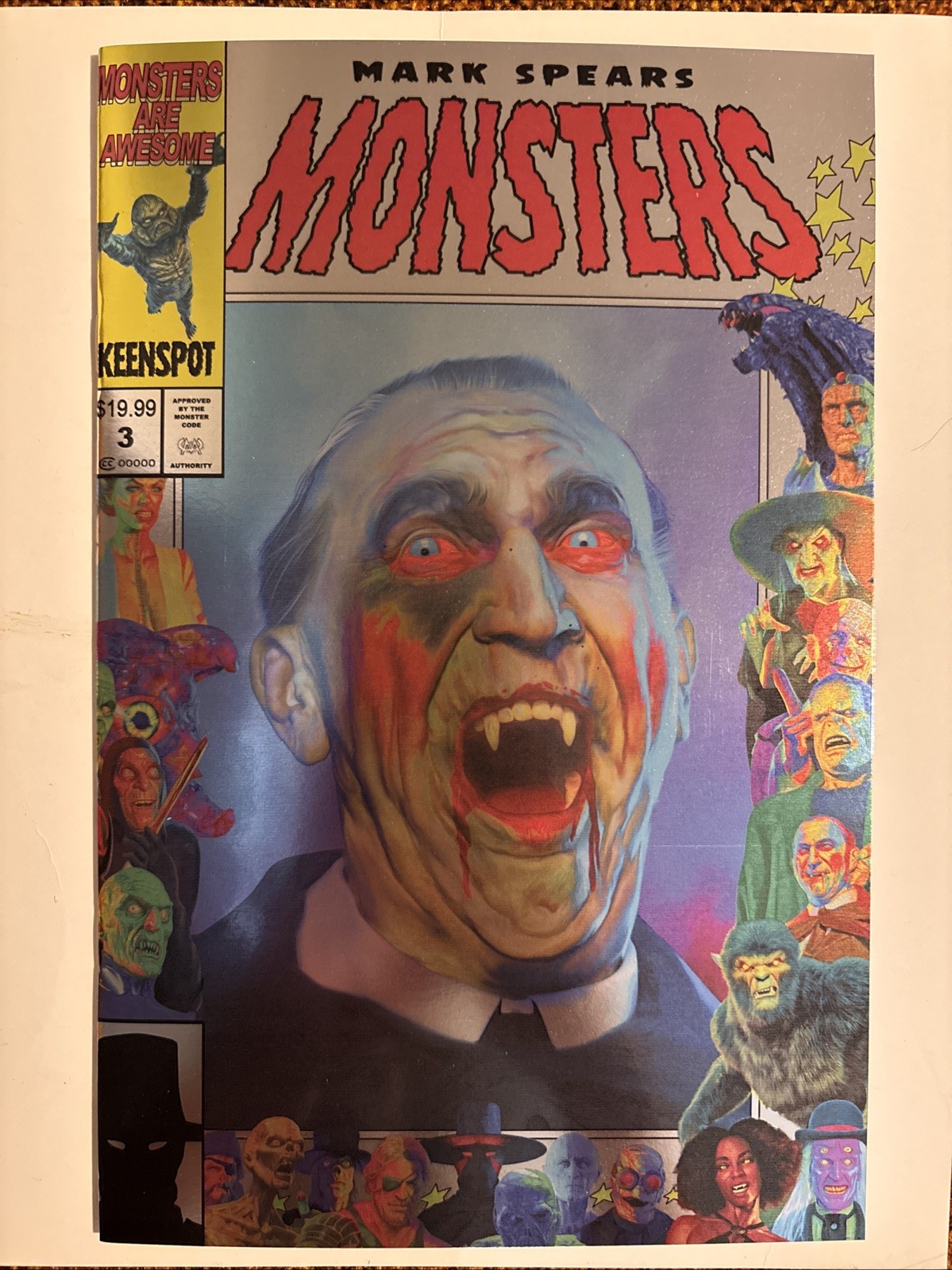 Mark Spears Monsters 3 Reverse Holofoil Variant Keenspot 2025 NM+