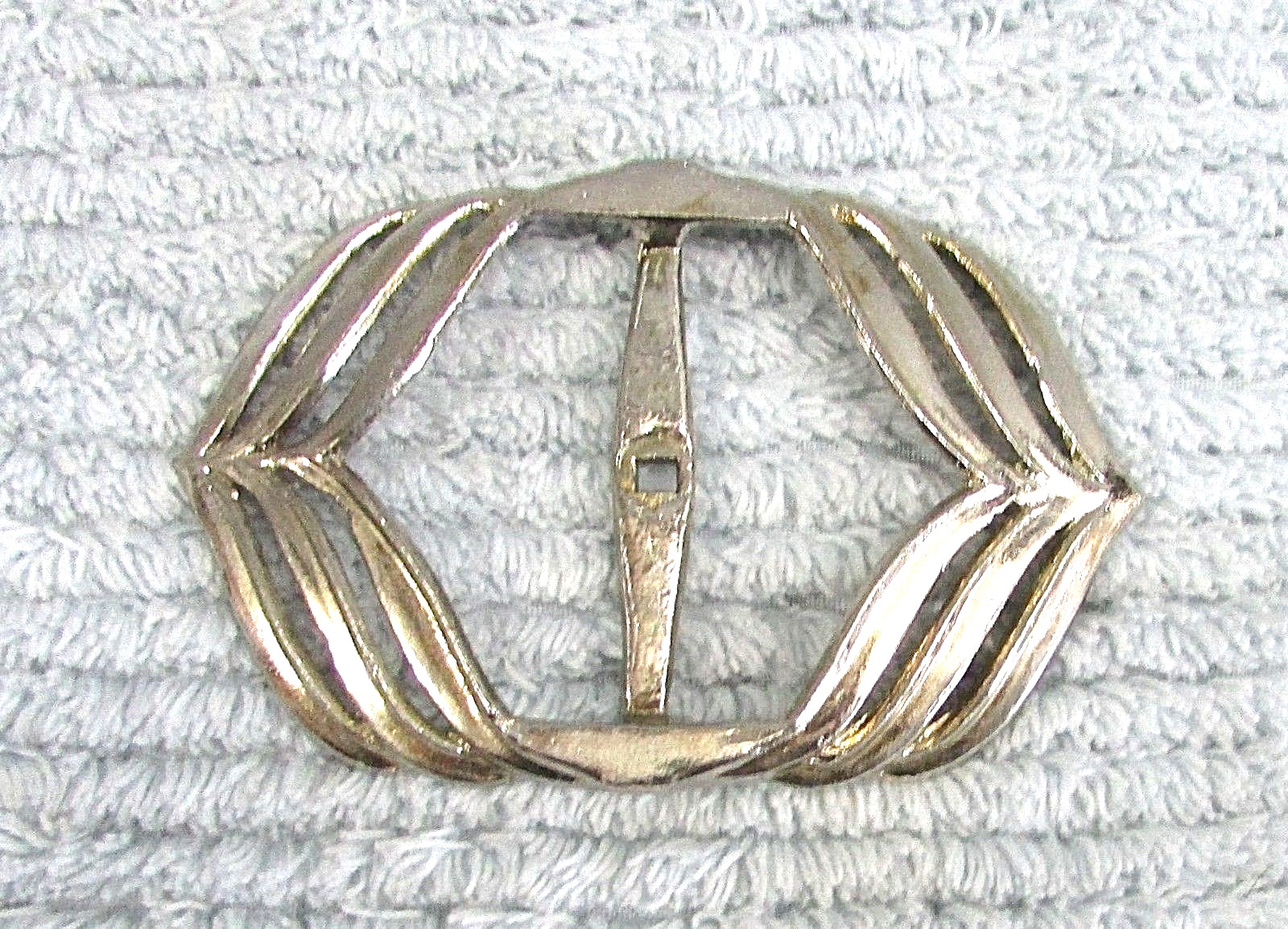 Retro 1980's Silvertone Metal Women's Vintage Belt Buckle