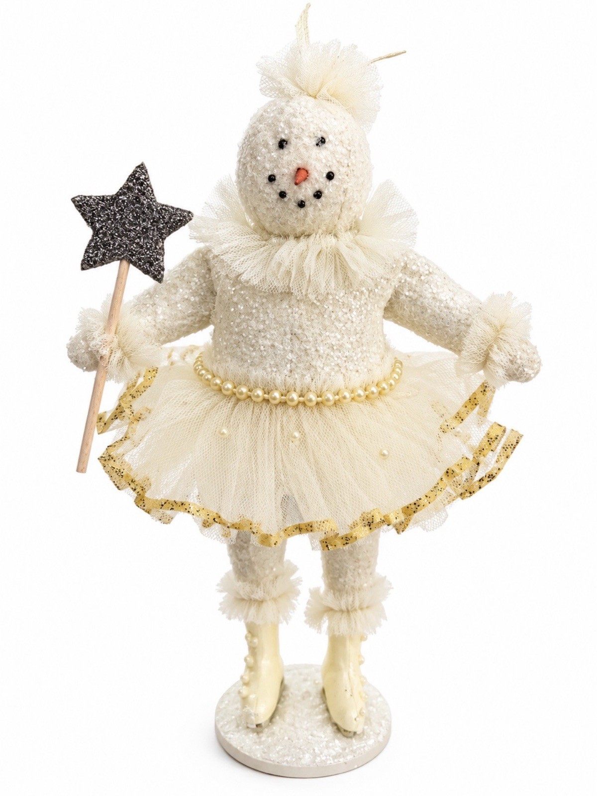 Vintage Bethany Lowe Snow Girl Ballerina  Tutu Star Wand Signed Christmas